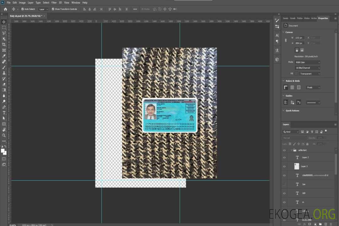 Carte d'identité du Pérou, version 2 photolook RECTO template Carte d'identité du Pérou, version 2 photolook RECTO template